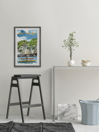 "Upper Iowa River" Framed Painting Print, 20x30