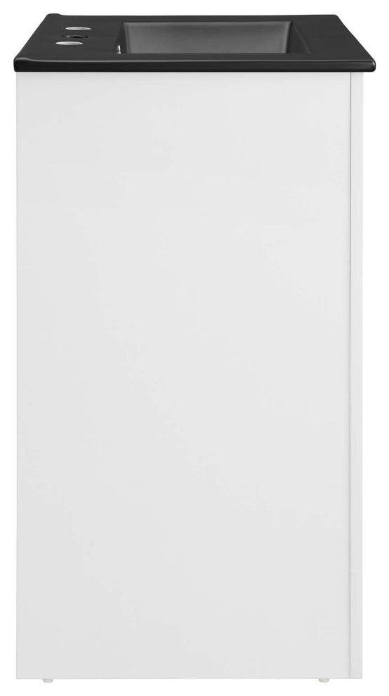 Maybelle 24" Bathroom Vanity - White Black
