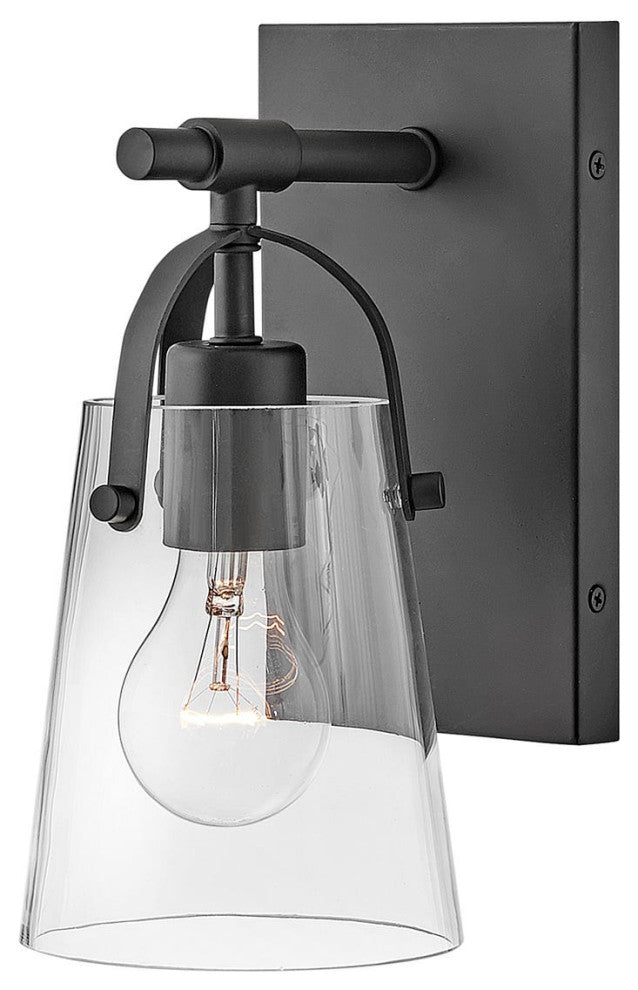 Hinkley Foster Medium Single Light Vanity, Black