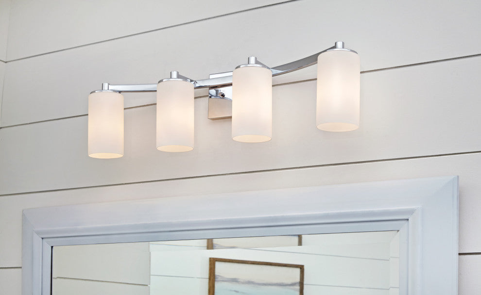 Generation Lighting 4139101 Hettinger 8" Tall Bathroom Sconce - Brushed Nickel