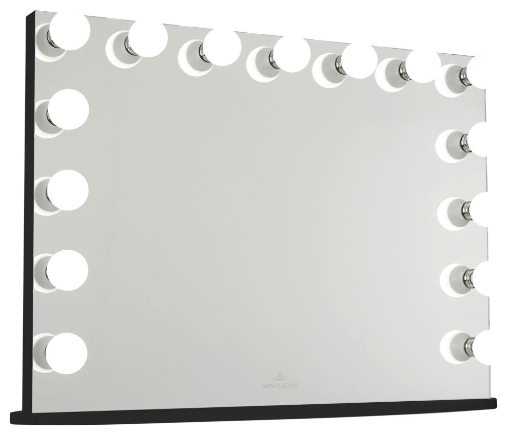 Hollywood Premiere Pro Vanity Mirror, Black, Non-Bluetooth