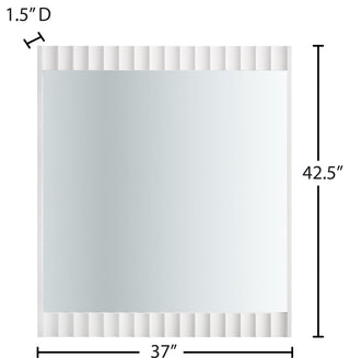 Modernist Medium Gloss Finish Mirror, Brushed Gold