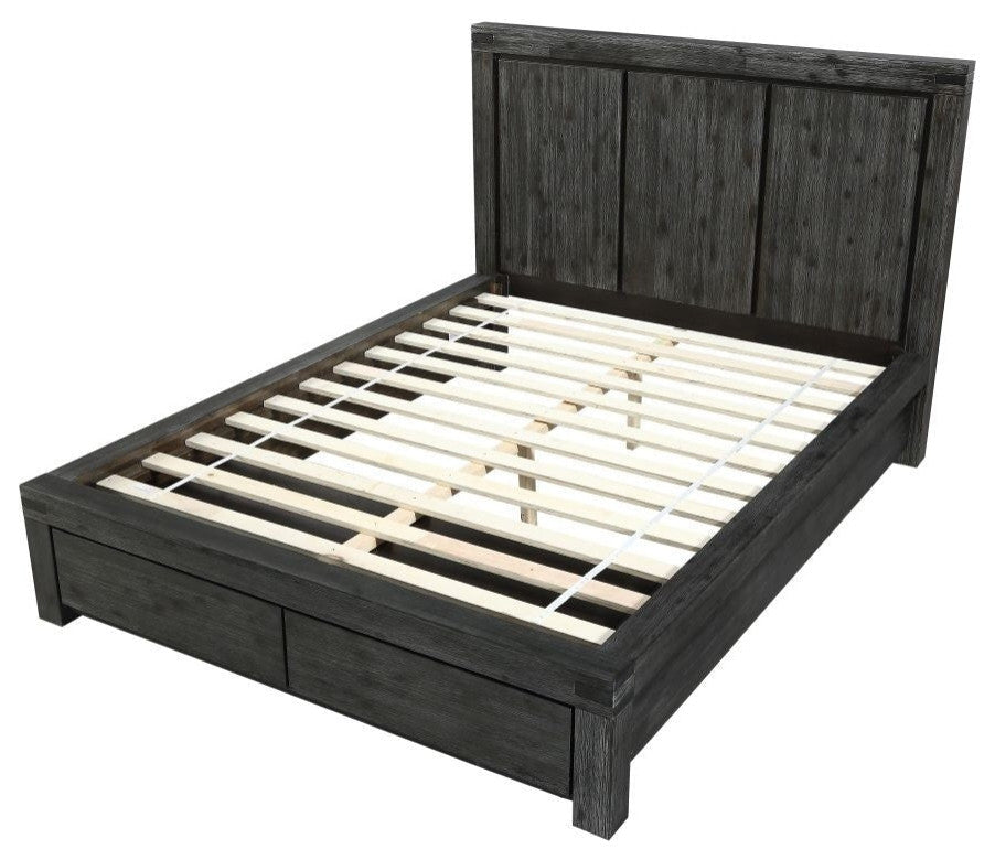 Modus Meadow 5 Piece Cal King Storage Bedroom Set With 2 Nightstand, Graphite