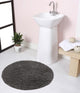 Fantasia Bath Rug Bath Rugs Set, 28" Round, Gray