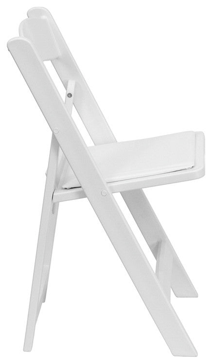 2 Pack 1000 LB Weight Capacity Hercules Folding Chair, White