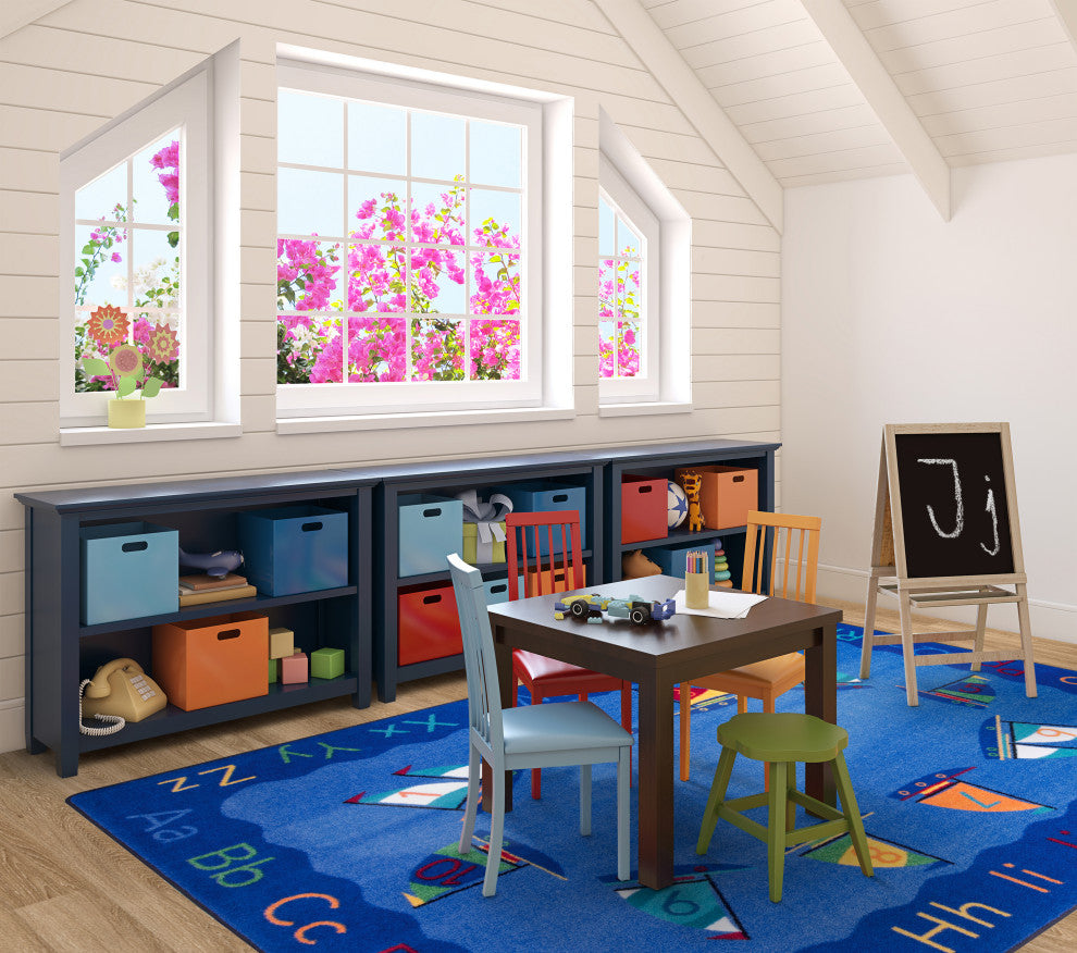 Kid Essentials Rug, Smooth Sailing, Multicolored, 7'8"x10'9"