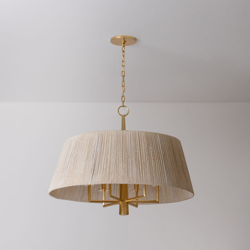 Azar Pendant, Vintage Gold Leaf