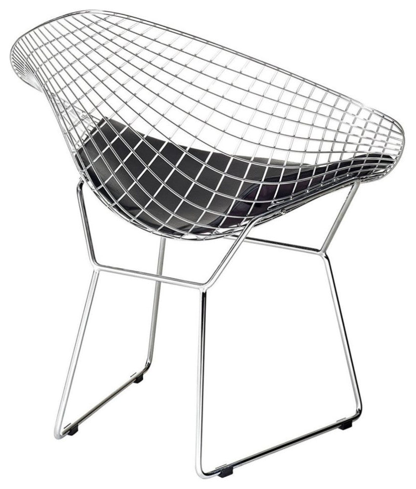 Diamond Bertoia Chair, Chrome