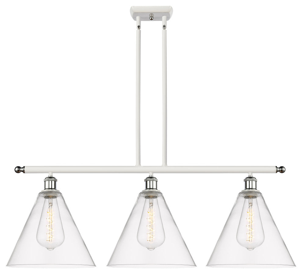 Innovations 516-3I-WPC-GBC-122-LED 3 Light Island Light, White, Polished Chrome