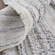 Weave & Wander Akton Shag Rug, Ivory/Light Gray, 9ft x 12ft Rug
