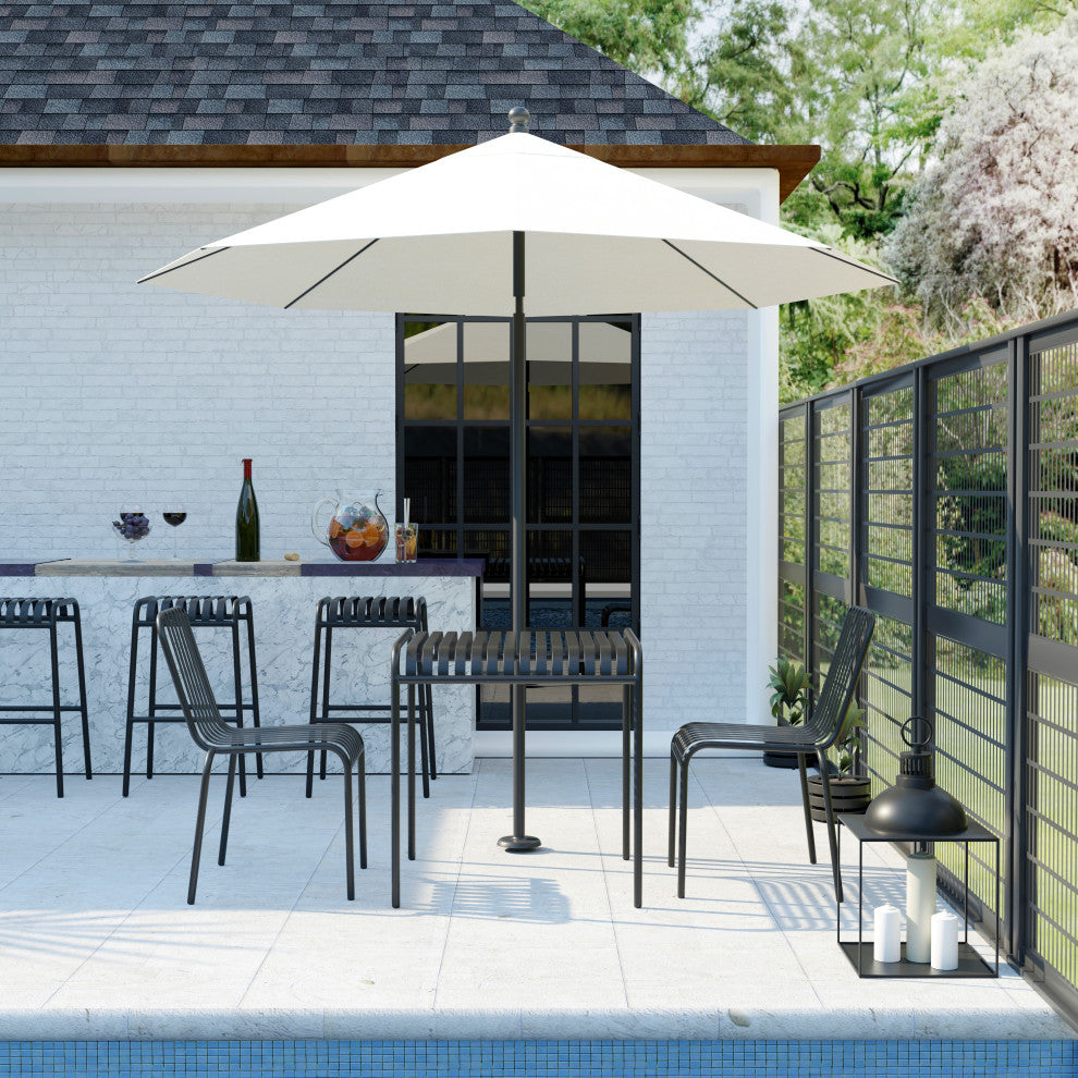 Enid Outdoor Table, Black