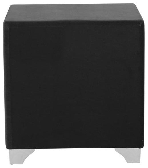 Melody 2-drawer Upholstered Nightstand Grey