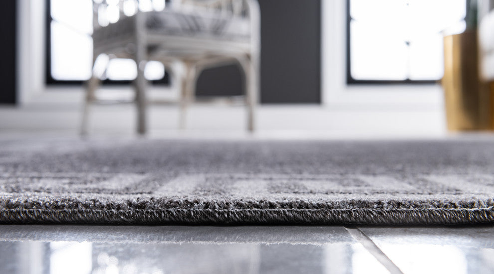 Unique Loom Gray Athens Modern 2'' 0 x 3'' 0 Area Rug