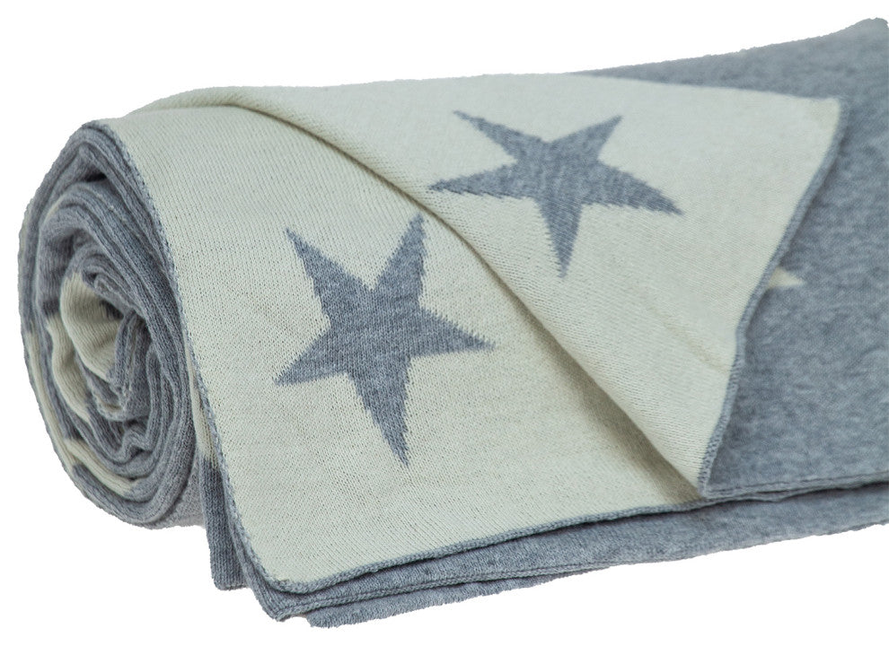 Parkland Collection Transitional Gray 52"x70" Knitted Throw Blanket