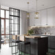 E12 Gold Pendant Light Cylinder Farmhouse Island Pendant Light