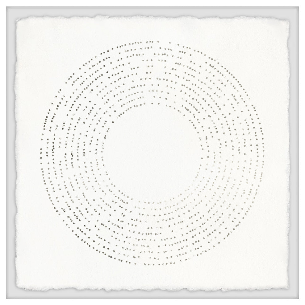 "Fading Dots" Framed Painting Print, 12x12