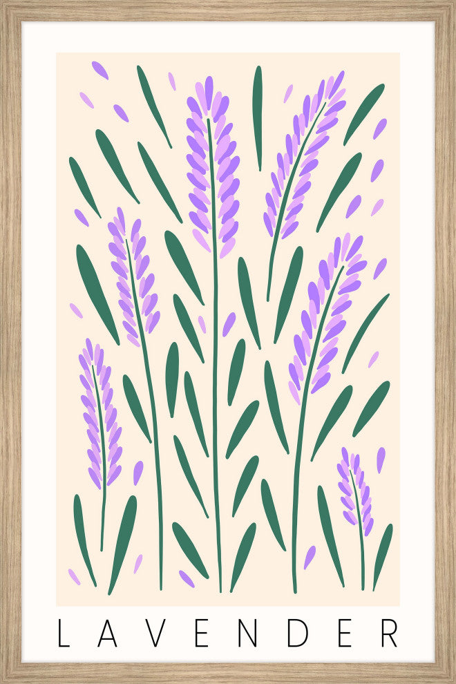 "Love Is Lavender" Framed Painting Print, 20x30