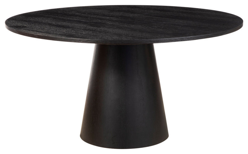 Cove Round Dining Table, Vintage Black