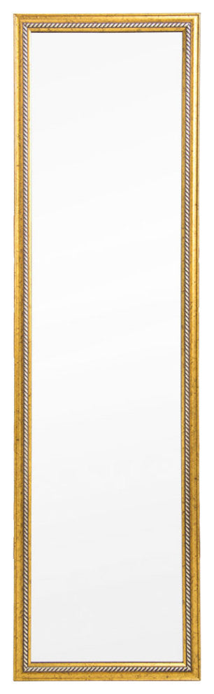 50" Lx14" W Rectangle Glass Framed Wall Mounted Bathroom Vanity Mirror
