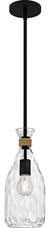 Govada One Light Mini Pendant in Matte Black