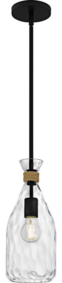 Govada One Light Mini Pendant in Matte Black