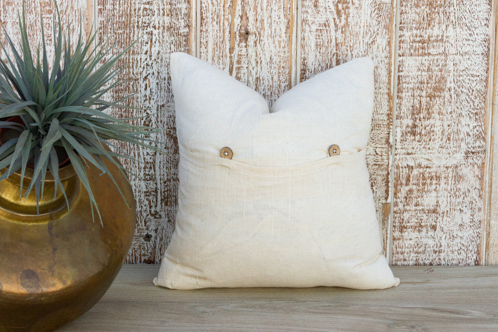 Avika Leaf Printed Organic Silk Pillow