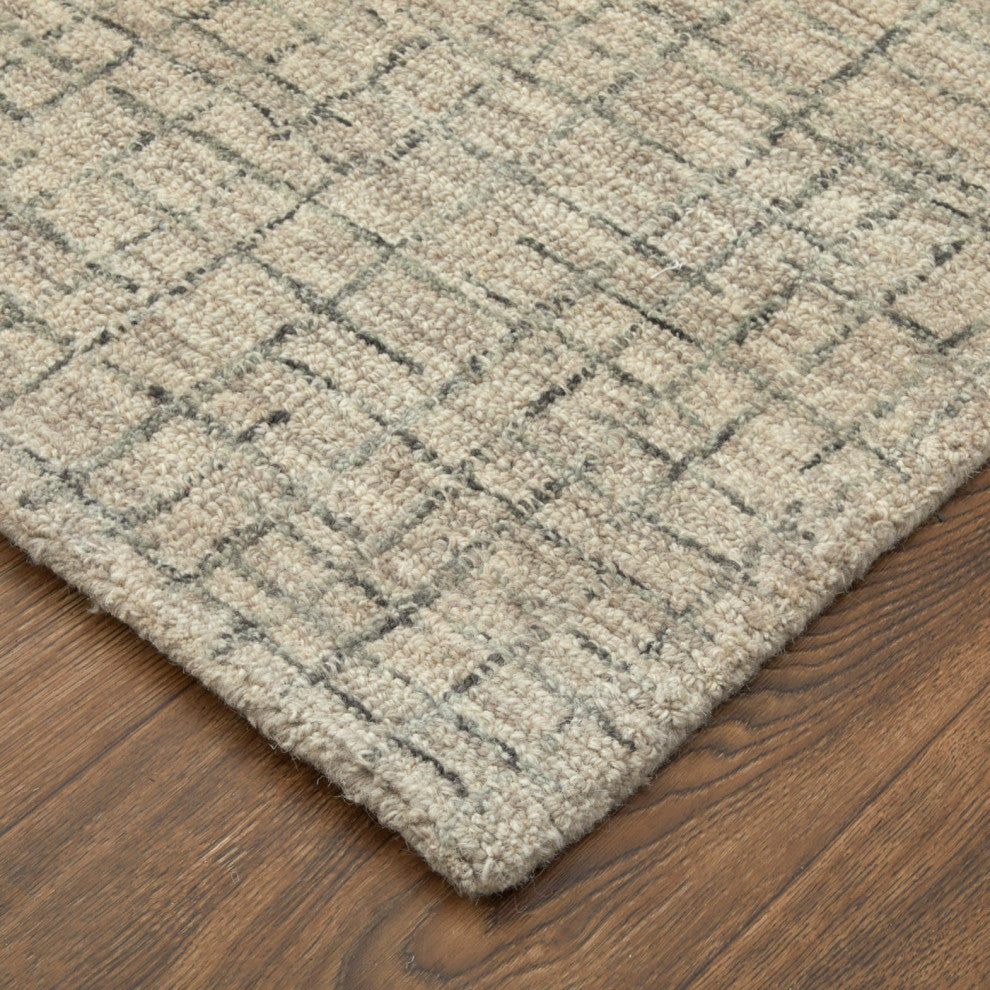 Weave & Wander Natal Transitional Solid, Ivory/Gray/Taupe, 12'x15'