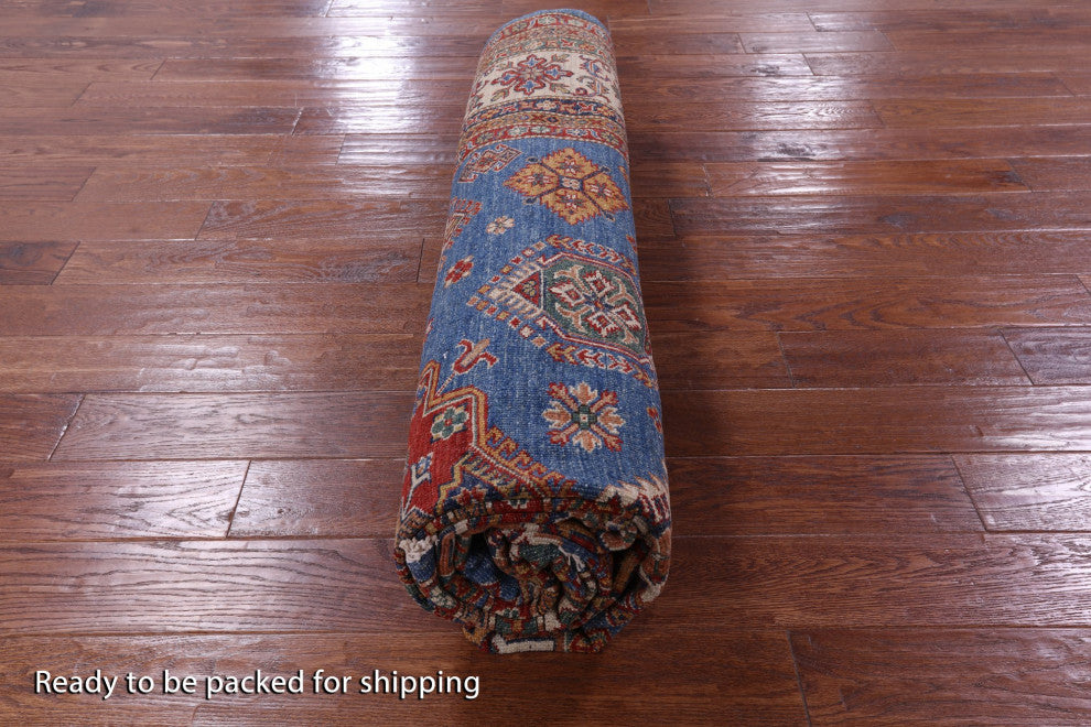 8' 2" X 10' 3" Super Kazak Hand Knotted Rug Q9515