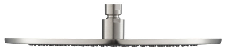 Isenberg HSB.12R - 12" Solid Brass Rain Showerhead - Round, Brushed Nickel