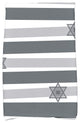 Star Stripes Decorative Holiday Stripe Print Hand Towel, Gray