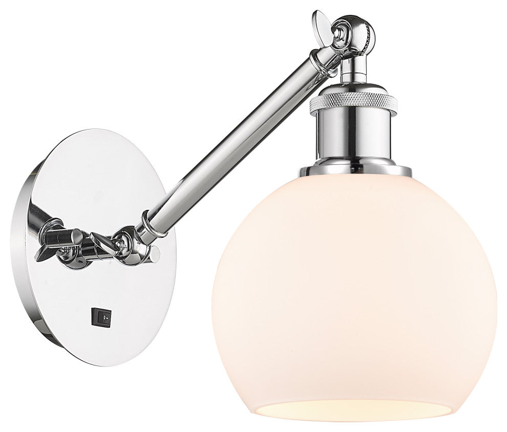 Innovations 317-1W-PC-G121-6-LED 1-Light Sconce, Polished Chrome