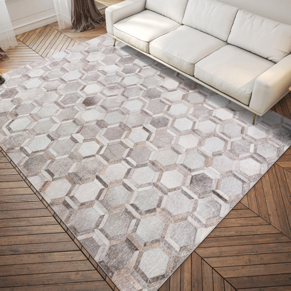 Indoor/Outdoor Stetson SS1 Flannel Machine Washable 3' x 5' Rug