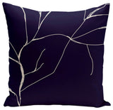 Navy Blue Polyester Pillow, 18"x18"