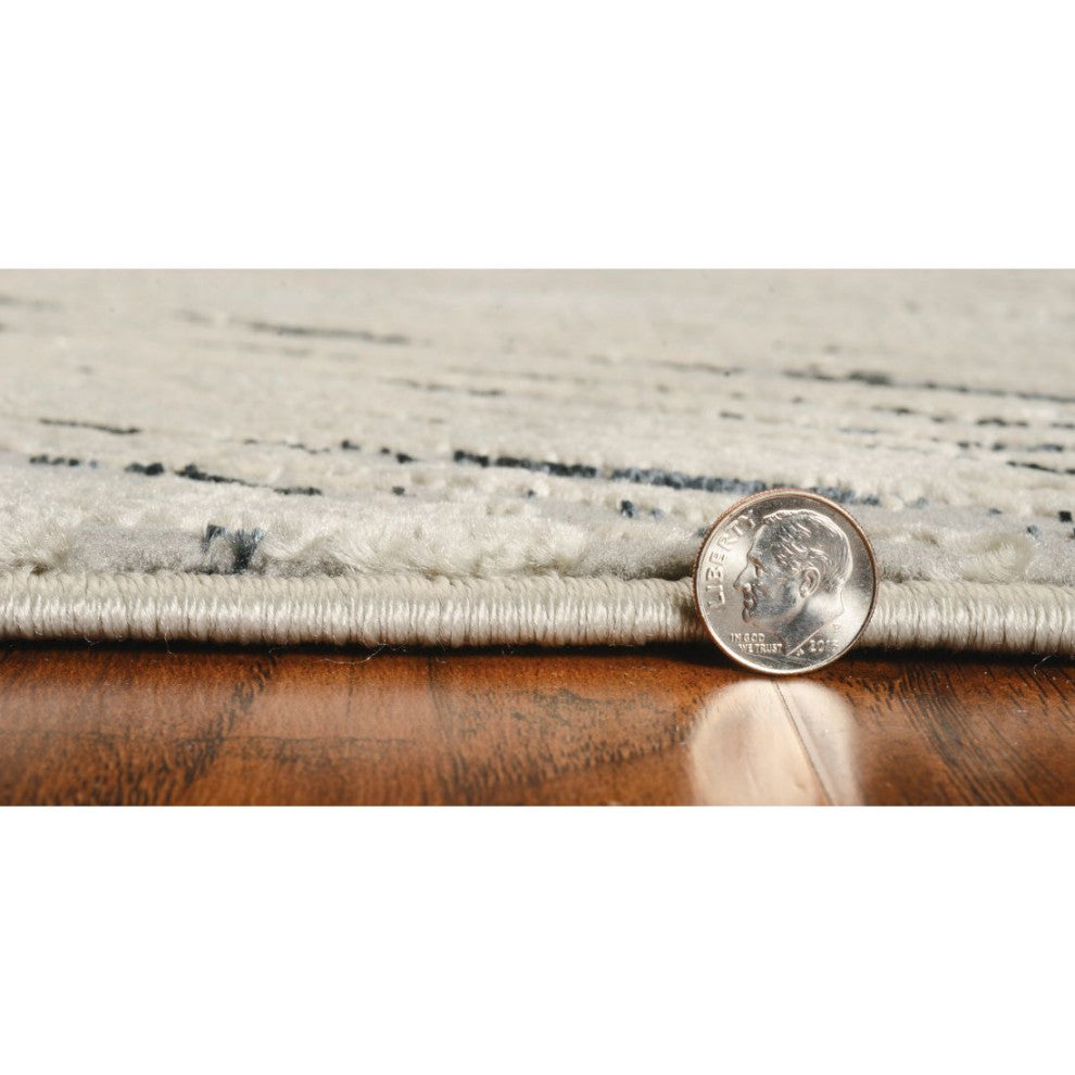 KAS Luna 7127 Silver Gray Nova Area Rug, 7'10"x10'10"