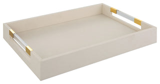Wessex White Shagreen Tray