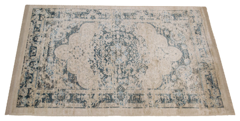 Machine Made Polyester Durable Indoor Outdoor Washable Oriental Pattern Footmat