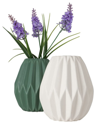 2 Piece Geometric Vases