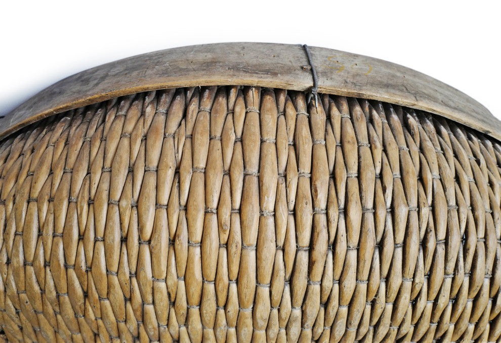 Consigned Jumbo Bamboo Grain Basket