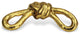 Roven Golden Cast Iron Knot Decor