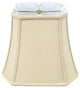 Royal Designs Square Cut Corner Bell Lamp Shade, Beige, 5"x10"x8.75", Single