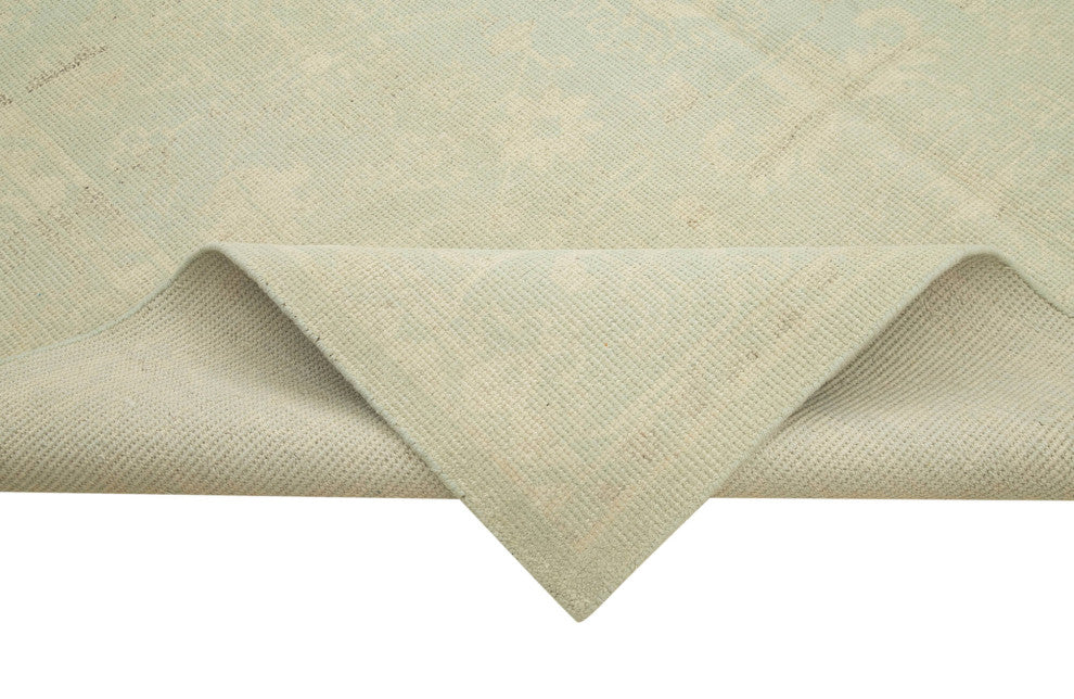 Rug N Carpet - Handmade Oriental 7' 11" x 9' 11" One-of-a-Kind Beige Oushak Rug