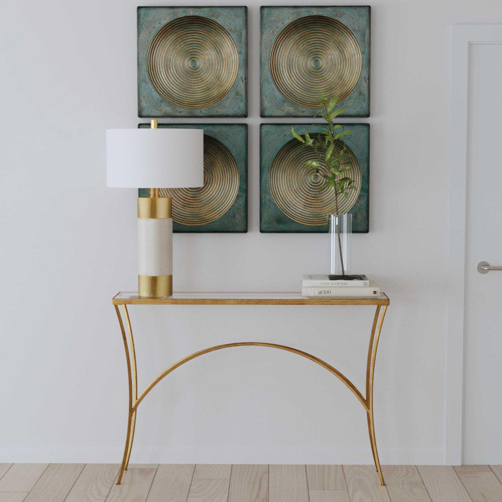 Uttermost Alayna 48 x 33" Gold Console Table