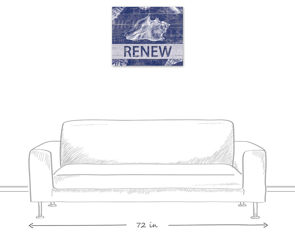Renew Shell 20x24 Canvas Wall Art