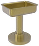 Vanity Top Soap Dish, Satin Brass