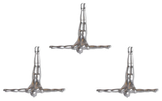 Wall Diver, Silver 3-Pack