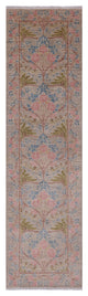 2' 8" X 9' 10" William Morris Hand Knotted Runner Rug Q4581