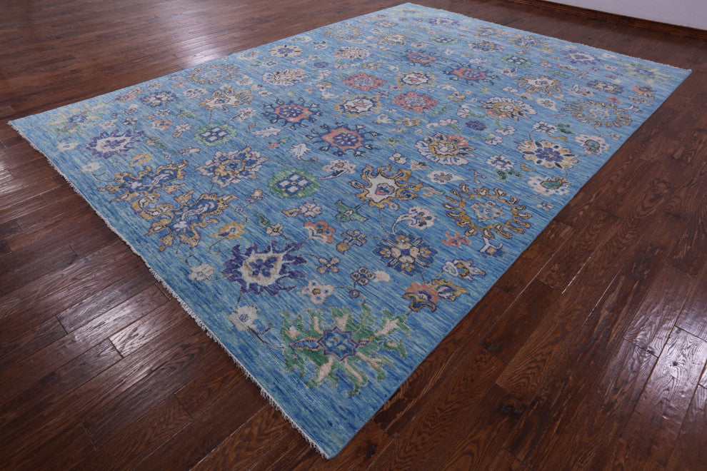 10' 0" X 14' 0" Turkish Oushak Handmade Wool Rug - Q13266