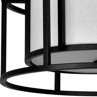 Hulton 2-Light Ceiling Mount, Matte Black Finish