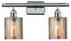 Cobbleskill 2-Light Bath Fixture, Mercury Glass, Polished Chrome