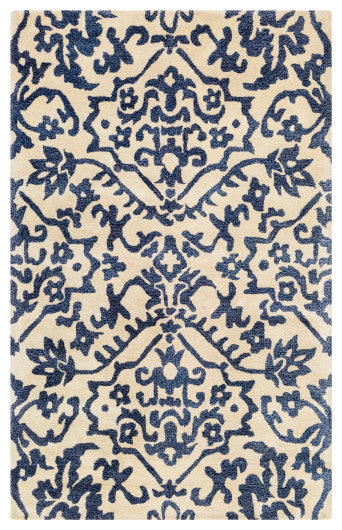Surya Smithsonian SMI-2166 9'x13' Rug, Khaki/Navy/Denim